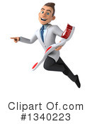Young White Male Dentist Clipart #1340223 by Julos
