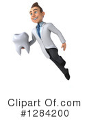 Young White Male Doctor Clipart #1284200 by Julos