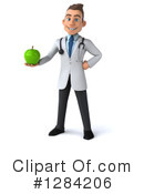 Young White Male Doctor Clipart #1284206 by Julos