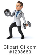 Young White Male Doctor Clipart #1293680 by Julos