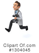 Young White Male Doctor Clipart #1304045 by Julos