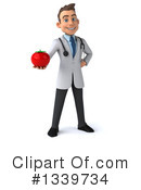 Young White Male Doctor Clipart #1339734 by Julos