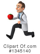 Young White Male Doctor Clipart #1345140 by Julos