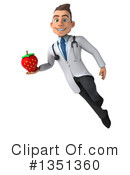 Young White Male Doctor Clipart #1351360 by Julos
