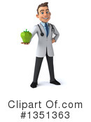 Young White Male Doctor Clipart #1351363 by Julos