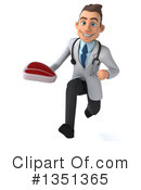 Young White Male Doctor Clipart #1351365 by Julos