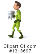 Young White Male Green Super Hero Clipart #1318697 by Julos
