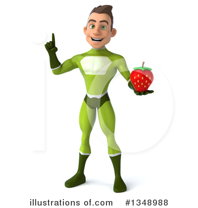 Young Green Super Hero Clipart #1348988 by Julos