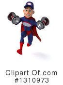 Young White Male Super Hero Mechanic Clipart #1310973 by Julos