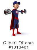 Young White Male Super Hero Mechanic Clipart #1313401 by Julos