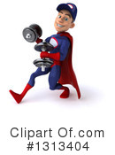 Young White Male Super Hero Mechanic Clipart #1313404 by Julos