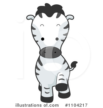 Royalty-Free (RF) Zebra Clipart Illustration by BNP Design Studio - Stock Sample #1104217
