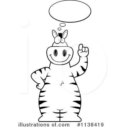 Royalty-Free (RF) Zebra Clipart Illustration by Cory Thoman - Stock Sample #1138419