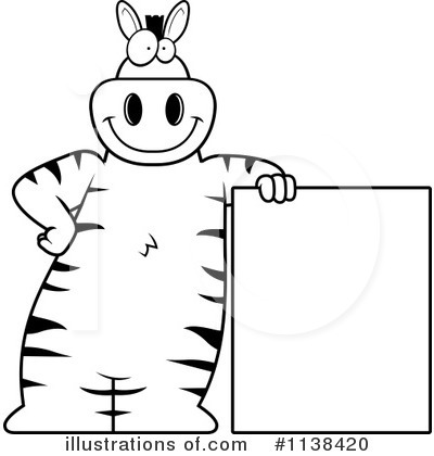 Royalty-Free (RF) Zebra Clipart Illustration by Cory Thoman - Stock Sample #1138420