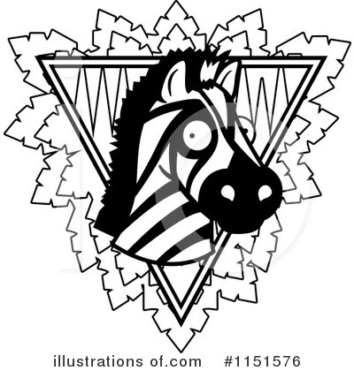 Royalty-Free (RF) Zebra Clipart Illustration by Cory Thoman - Stock Sample #1151576