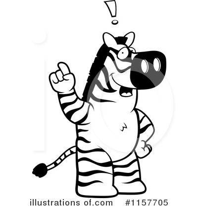 Royalty-Free (RF) Zebra Clipart Illustration by Cory Thoman - Stock Sample #1157705