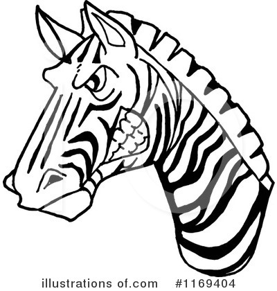 Royalty-Free (RF) Zebra Clipart Illustration by LaffToon - Stock Sample #1169404