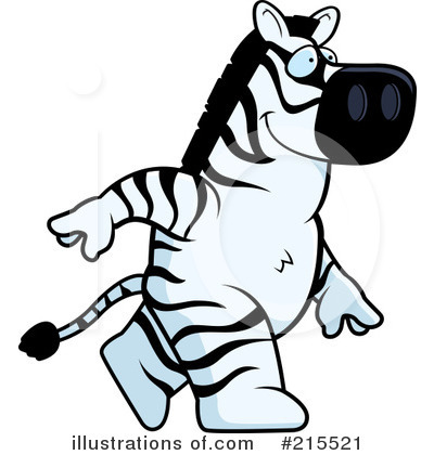 Royalty-Free (RF) Zebra Clipart Illustration by Cory Thoman - Stock Sample #215521