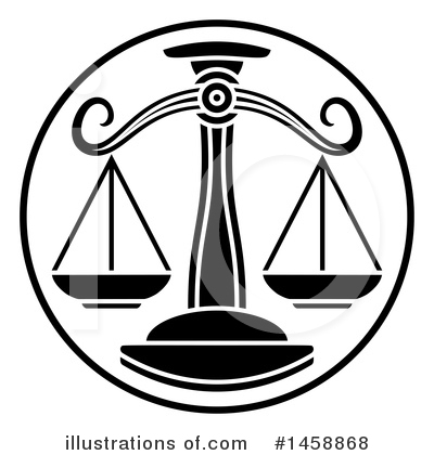 Scales Of Justice Clipart #1458868 by AtStockIllustration