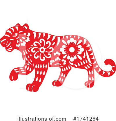 Tiger Clipart #1741264 by Vector Tradition SM