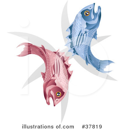 Pisces Clipart #37819 by AtStockIllustration