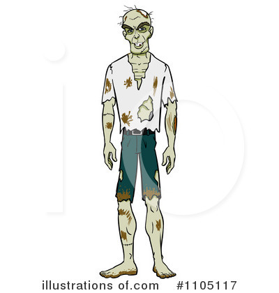 Royalty-Free (RF) Zombie Clipart Illustration by Cartoon Solutions - Stock Sample #1105117