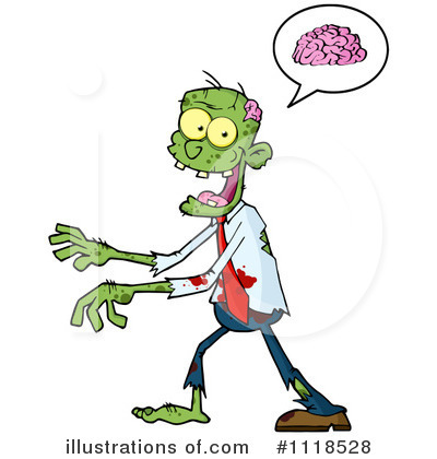 Royalty-Free (RF) Zombie Clipart Illustration by Hit Toon - Stock Sample #1118528