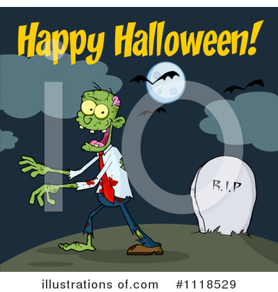 Royalty-Free (RF) Zombie Clipart Illustration by Hit Toon - Stock Sample #1118529