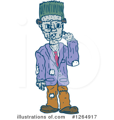 Royalty-Free (RF) Zombie Clipart Illustration by patrimonio - Stock Sample #1264917