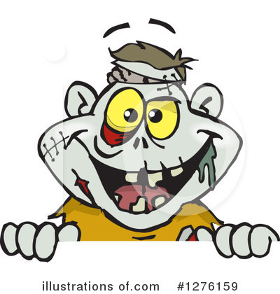 Royalty-Free (RF) Zombie Clipart Illustration by Dennis Holmes Designs - Stock Sample #1276159