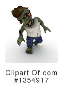 Zombie Clipart #1354917 by KJ Pargeter