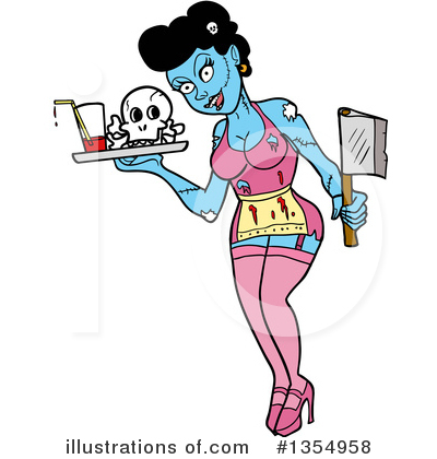Zombie Clipart #1354958 by LaffToon