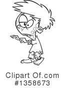 Zombie Clipart #1358673 by toonaday