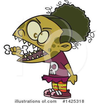 Royalty-Free (RF) Zombie Clipart Illustration by toonaday - Stock Sample #1425318