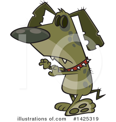 Royalty-Free (RF) Zombie Clipart Illustration by toonaday - Stock Sample #1425319