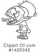Zombie Clipart #1425342 by toonaday