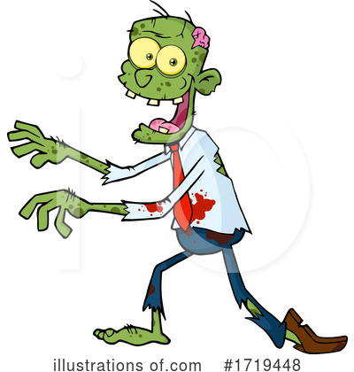 Royalty-Free (RF) Zombie Clipart Illustration by Hit Toon - Stock Sample #1719448