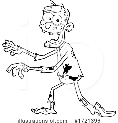 Royalty-Free (RF) Zombie Clipart Illustration by Hit Toon - Stock Sample #1721396
