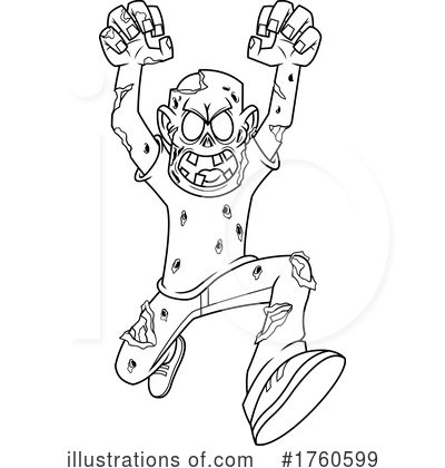 Royalty-Free (RF) Zombie Clipart Illustration by Hit Toon - Stock Sample #1760599