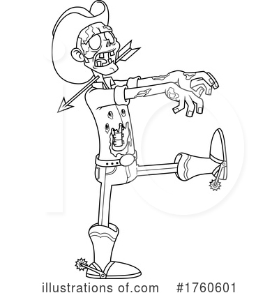 Royalty-Free (RF) Zombie Clipart Illustration by Hit Toon - Stock Sample #1760601