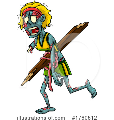 Royalty-Free (RF) Zombie Clipart Illustration by Hit Toon - Stock Sample #1760612