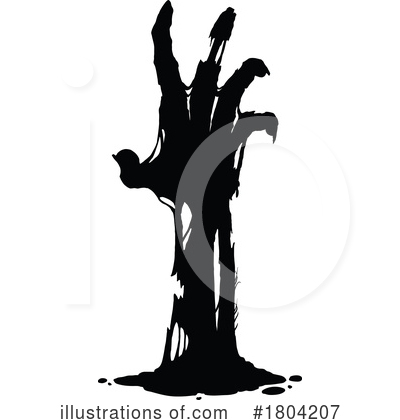 Royalty-Free (RF) Zombie Clipart Illustration by Vector Tradition SM - Stock Sample #1804207