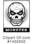 Zombie Skull Clipart #1432602 by Cory Thoman
