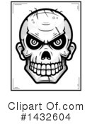 Zombie Skull Clipart #1432604 by Cory Thoman