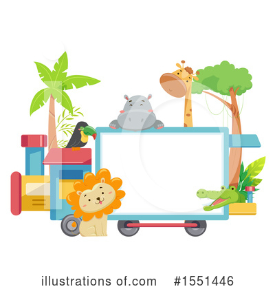 Royalty-Free (RF) Zoo Animals Clipart Illustration by BNP Design Studio - Stock Sample #1551446