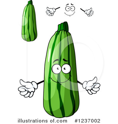 Royalty-Free (RF) Zucchini Clipart Illustration by Vector Tradition SM - Stock Sample #1237002
