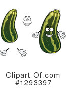 Zucchini Clipart #1293397 by Vector Tradition SM