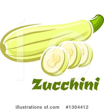 Royalty-Free (RF) Zucchini Clipart Illustration by Vector Tradition SM - Stock Sample #1304412
