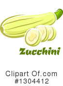 Zucchini Clipart #1304412 by Vector Tradition SM