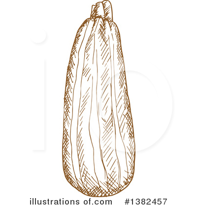 Royalty-Free (RF) Zucchini Clipart Illustration by Vector Tradition SM - Stock Sample #1382457